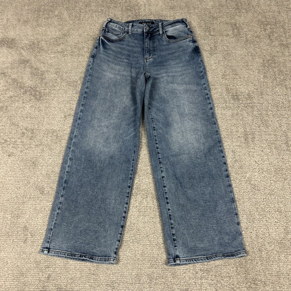 Judy Blue Jeans Womens 3 26 Baggy High Rise Stretch Medium Wash Wide Leg 28x29